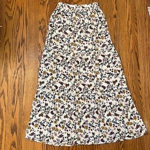 floral maxi skirt